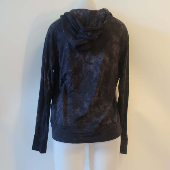 Womens Sun50 Black Gray Sun Protection Apparel Tie Dye Hooded Top S * - Picture 6 of 9